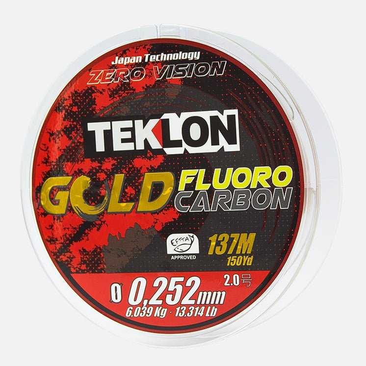 Hilo de pesca Teklon Gold Fluorocarbon 137 Mts. 150 Yds.